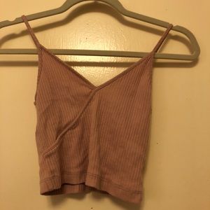 Topshop Pink Crop Top